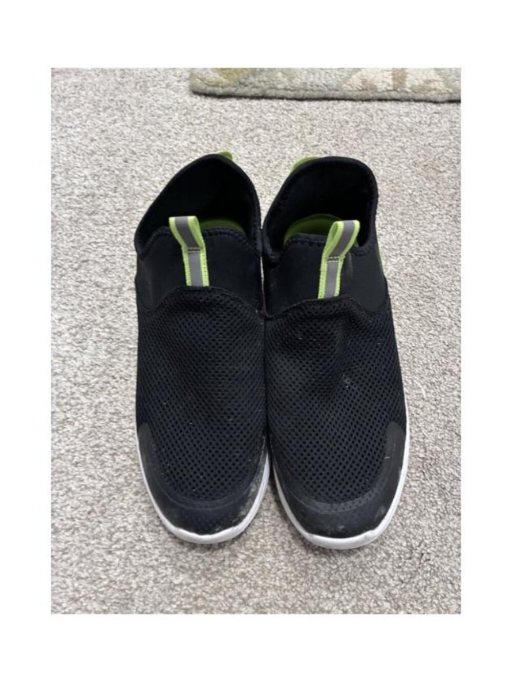 All in Motion Slip-On Water Shoes Size 6 Black Green